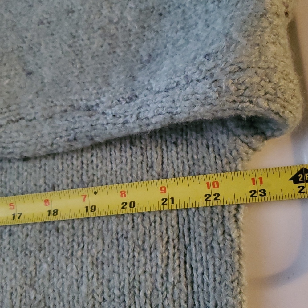 C&C California Chunky Knit Large Lapel Quarter Zip Sweater Size Extra Large - Picture 7 of 8